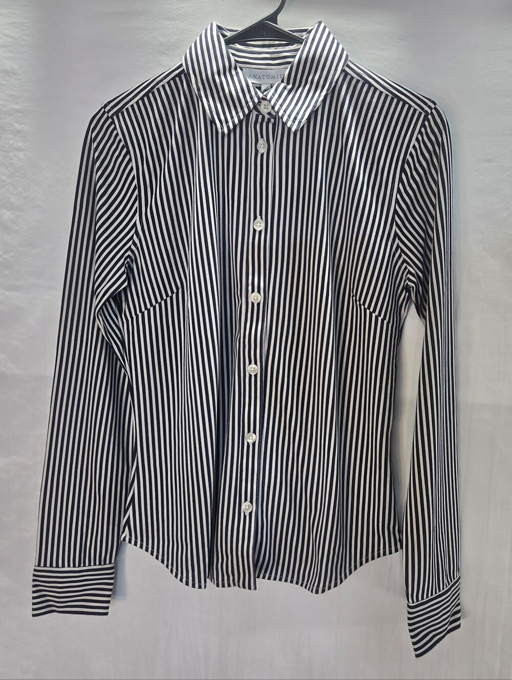Anatomie Women's Small Tania Striped Long Sleeve Top Shirt Blouse New